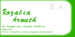 rozalia armuth business card